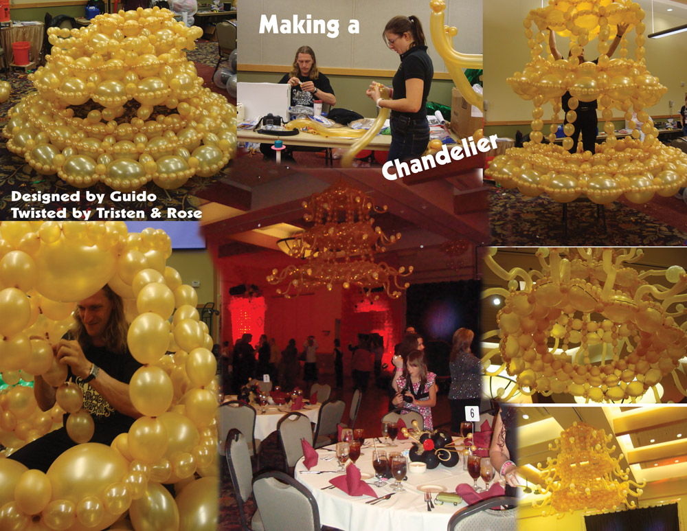 Balloon Decor chandelier